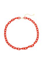 Red / Necklace Color Combi Red Acrylic 